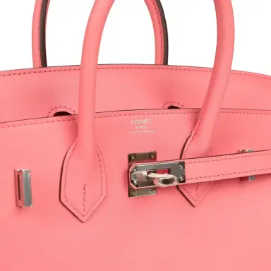 HERMÈS Hermes Birkin 25 Rose D'Ete Swift Palladium Hardware | Thumbnail 7 HERMÈS Hermes Birkin 25 Rose D'Ete Swift Palladium Hardware | Thumbnail 7