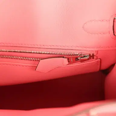 HERMÈS Hermes Birkin 25 Rose D'Ete Swift Palladium Hardware | Thumbnail 9 HERMÈS Hermes Birkin 25 Rose D'Ete Swift Palladium Hardware | Thumbnail 9