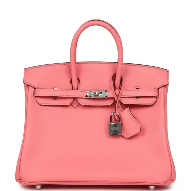 HERMÈS Hermes Birkin 25 Rose D'Ete Swift Palladium Hardware | Thumbnail 1 HERMÈS Hermes Birkin 25 Rose D'Ete Swift Palladium Hardware | Thumbnail 1