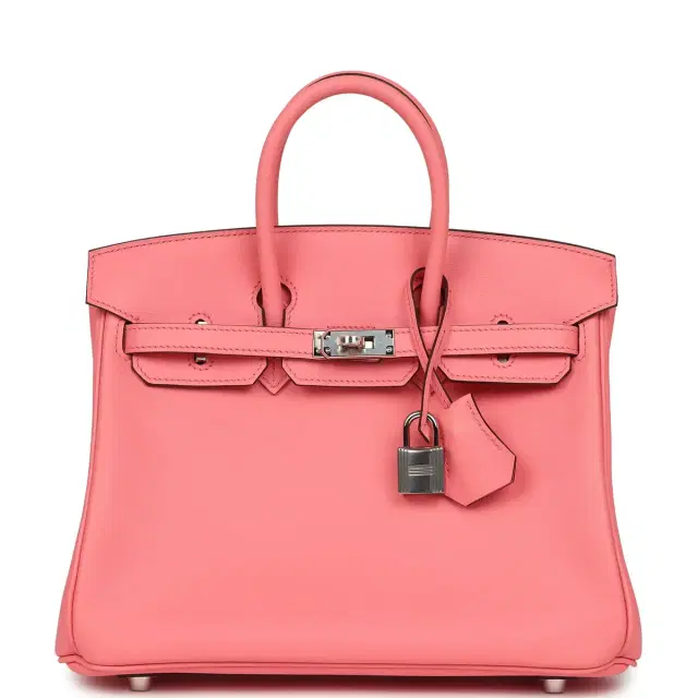 Hermes Birkin 25 Rose D'Ete Swift Palladium Hardware