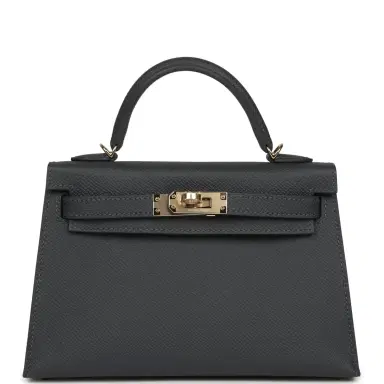 HERMÈS Hermes Kelly Sellier 20 Ardoise Epsom Permabrass Hardware | Thumbnail 2