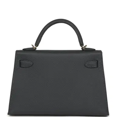 HERMÈS Hermes Kelly Sellier 20 Ardoise Epsom Permabrass Hardware | Thumbnail 5