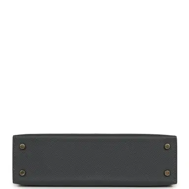 HERMÈS Hermes Kelly Sellier 20 Ardoise Epsom Permabrass Hardware | Thumbnail 7