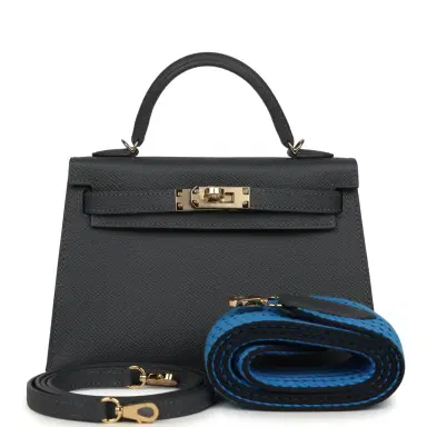 HERMÈS Hermes Kelly Sellier 20 Ardoise Epsom Permabrass Hardware | Thumbnail 1