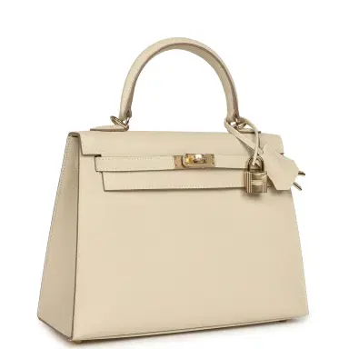 HERMÈS Hermes Kelly Sellier 25 Craie Epsom Permabrass Hardware | Thumbnail 2 HERMÈS Hermes Kelly Sellier 25 Craie Epsom Permabrass Hardware | Thumbnail 2