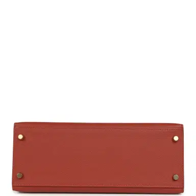 HERMÈS Hermes Kelly Sellier 28 Rouge Venitien Epsom Gold Hardware | Thumbnail 6