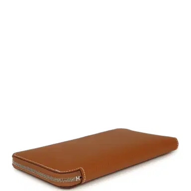 HERMÈS Hermes Silk'In Classique Long Wallet Gold Epsom Palladium Hardware | Thumbnail 3 HERMÈS Hermes Silk'In Classique Long Wallet Gold Epsom Palladium Hardware | Thumbnail 3