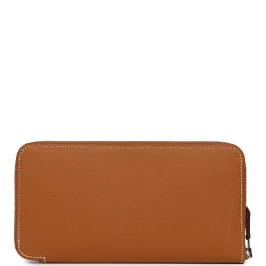 HERMÈS Hermes Silk'In Classique Long Wallet Gold Epsom Palladium Hardware | Thumbnail 4 HERMÈS Hermes Silk'In Classique Long Wallet Gold Epsom Palladium Hardware | Thumbnail 4