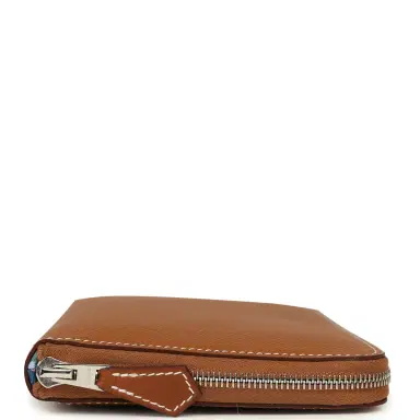 HERMÈS Hermes Silk'In Classique Long Wallet Gold Epsom Palladium Hardware | Thumbnail 5 HERMÈS Hermes Silk'In Classique Long Wallet Gold Epsom Palladium Hardware | Thumbnail 5