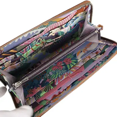 HERMÈS Hermes Silk'In Classique Long Wallet Gold Epsom Palladium Hardware | Thumbnail 8 HERMÈS Hermes Silk'In Classique Long Wallet Gold Epsom Palladium Hardware | Thumbnail 8