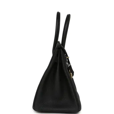 HERMÈS Pre-owned Hermes Birkin 30 Black Togo Permabrass Hardware | Thumbnail 3