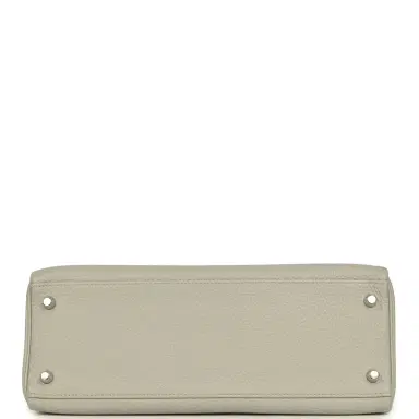HERMÈS Pre-owned Hermes Kelly Retourne 32 Gris Perle Togo Palladium Hardware | Thumbnail 6 HERMÈS Pre-owned Hermes Kelly Retourne 32 Gris Perle Togo Palladium Hardware | Thumbnail 6