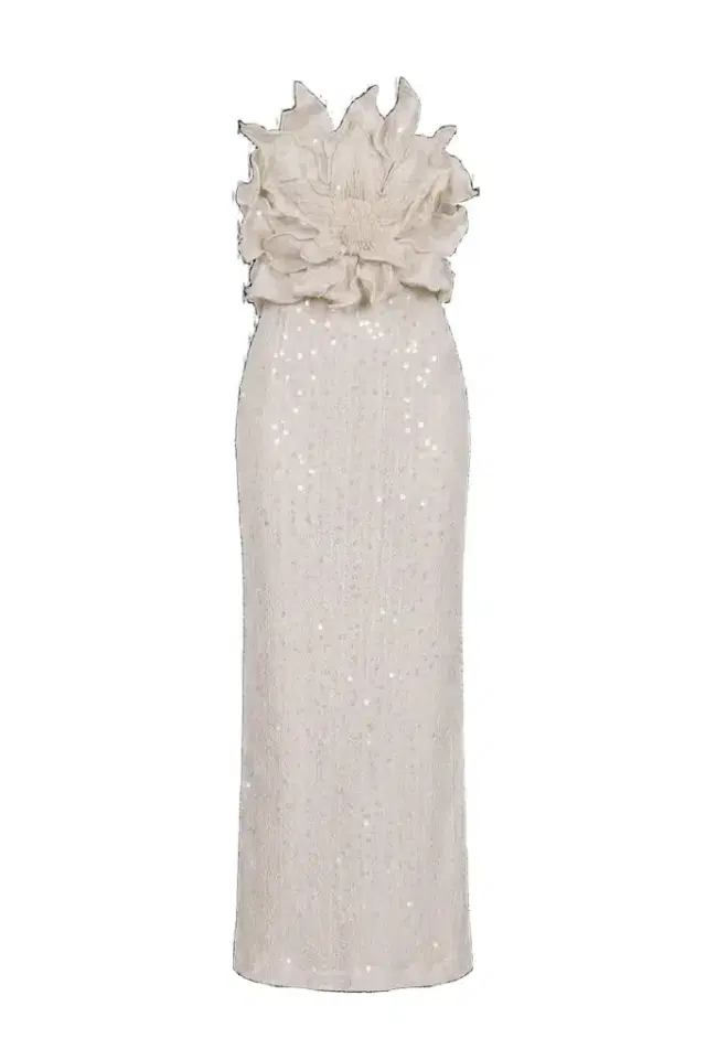 IARA CROCHET FLOWER MAXI DRESS