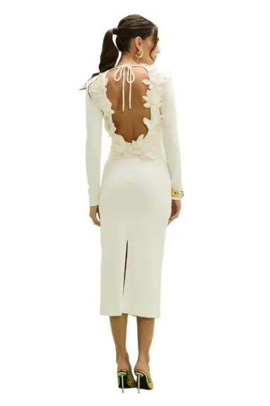 PatBo TAFFETA TARSILA FLOWERS MIDI DRESS | Thumbnail 1 PatBo TAFFETA TARSILA FLOWERS MIDI DRESS | Thumbnail 1