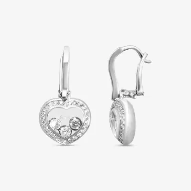 Chopard Chopard Happy Diamonds 18K White Gold Diamond Earrings by The Solist | Thumbnail 3