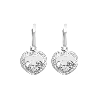 Chopard Chopard Happy Diamonds 18K White Gold Diamond Earrings by The Solist | Thumbnail 1