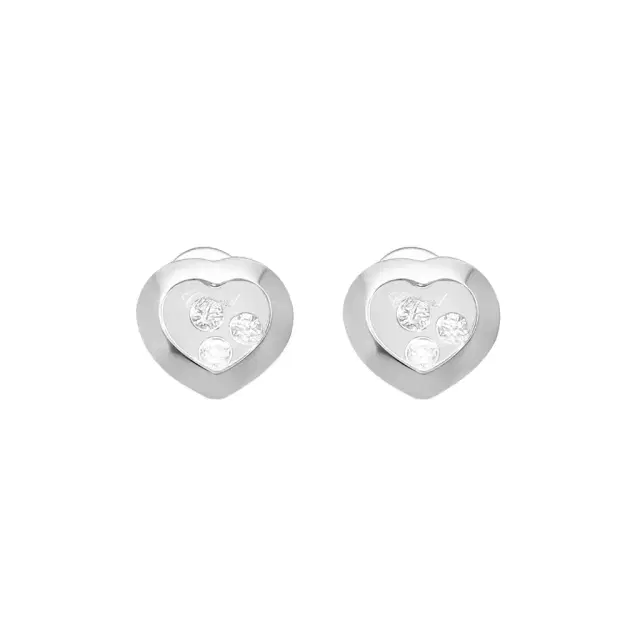 Chopard Chopard Happy Diamonds 18K White Gold Diamond Stud Earrings by The Solist