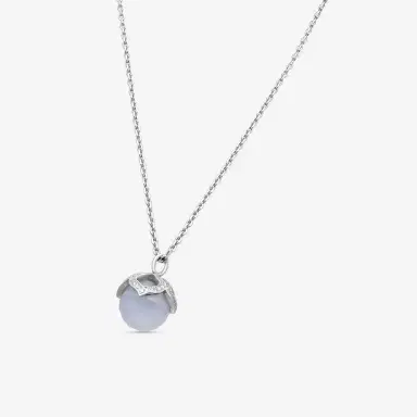 Chopard Chopard Imperiale 18K White Gold Diamond & Chalcedony Pendant Necklace by The Solist | Thumbnail 2