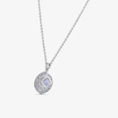 Chopard Chopard Imperiale 18K White Gold Diamond & Chalcedony Pendant Necklace by The Solist | Thumbnail 2