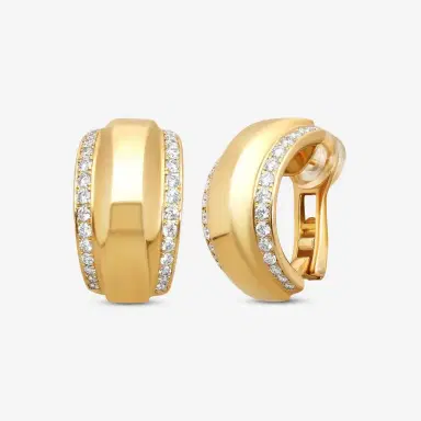 Chopard Chopard La Strada 18K Yellow Gold Diamond Clip Earrings by The Solist | Thumbnail 2