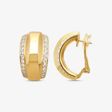 Chopard Chopard La Strada 18K Yellow Gold Diamond Clip Earrings by The Solist | Thumbnail 3