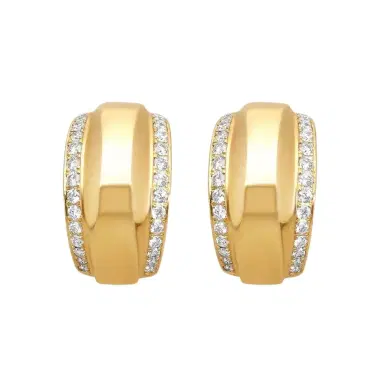 Chopard Chopard La Strada 18K Yellow Gold Diamond Clip Earrings by The Solist | Thumbnail 1
