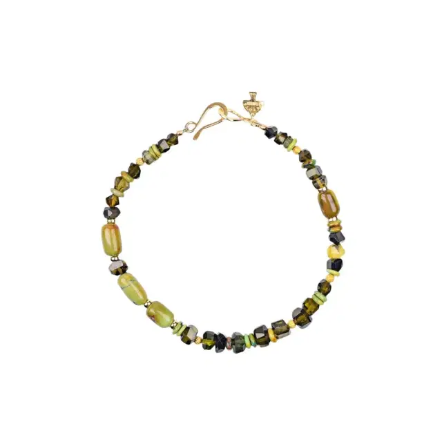 Peyote Bird Peyote Bird Designs Elan 14K Yellow Gold Multi-Gemstone Bracelet by The Solist