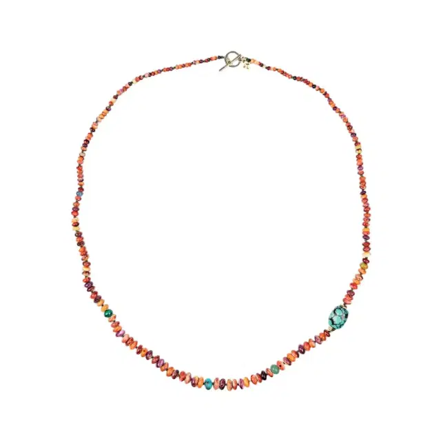 Peyote Bird Peyote Bird Designs Satya 14K Yellow Gold Multi-Gemstone Necklace by The Solist