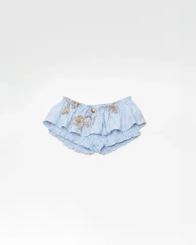 Aknvas The Aja bloomer skirt in embroidered poplin | Thumbnail 2