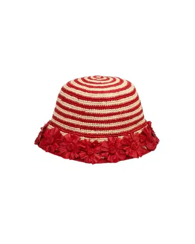 Aknvas The Allie raffia bucket hat in stripe | Thumbnail 1