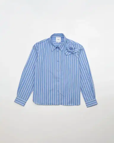 Aknvas The Flor shirt in blue stripe | Thumbnail 2 Aknvas The Flor shirt in blue stripe | Thumbnail 2