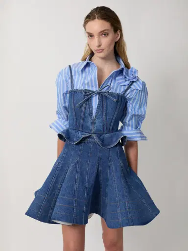 Aknvas The Flor shirt in blue stripe | Thumbnail 4 Aknvas The Flor shirt in blue stripe | Thumbnail 4