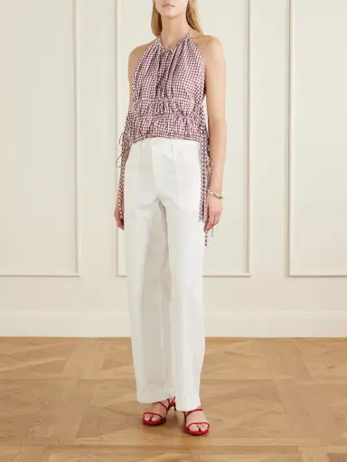 LIBEROWE Lina Checked Cotton Halterneck Top | Thumbnail 2 LIBEROWE Lina Checked Cotton Halterneck Top | Thumbnail 2