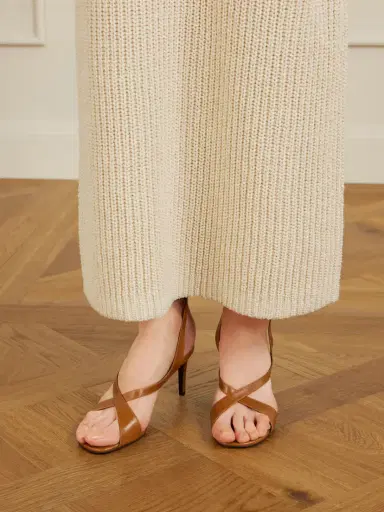 Khaite Liria Leather Sandals | Thumbnail 2