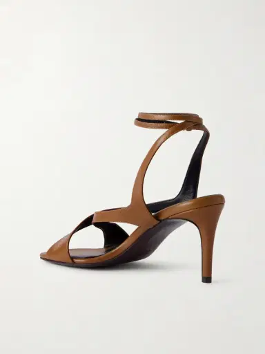 Khaite Liria Leather Sandals | Thumbnail 3