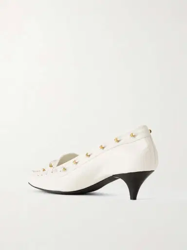 Khaite Milly Embellished Whipstitched Textured-leather Pumps | Thumbnail 3 Khaite Milly Embellished Whipstitched Textured-leather Pumps | Thumbnail 3