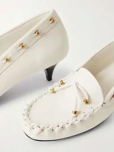 Khaite Milly Embellished Whipstitched Textured-leather Pumps | Thumbnail 5 Khaite Milly Embellished Whipstitched Textured-leather Pumps | Thumbnail 5