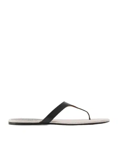 Khaite Archer Leather Sandals | Thumbnail 1 Khaite Archer Leather Sandals | Thumbnail 1