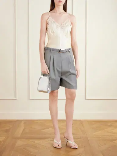 Stella McCartney Falabella Tiny Crinkled Metallic Shoulder Bag | Thumbnail 3