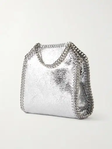 Stella McCartney Falabella Tiny Crinkled Metallic Shoulder Bag | Thumbnail 4