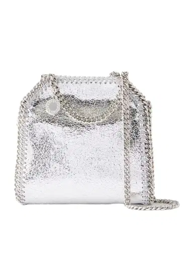 Stella McCartney Falabella Tiny Crinkled Metallic Shoulder Bag | Thumbnail 1