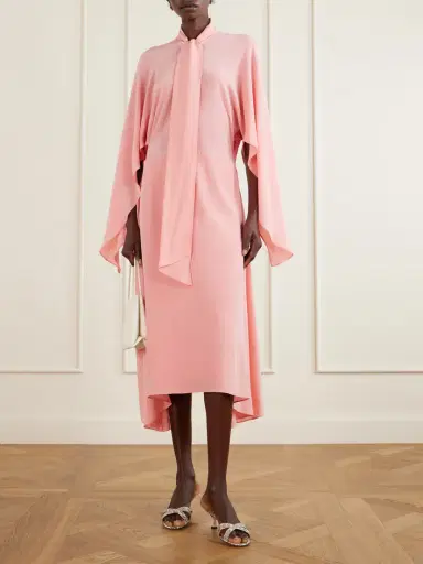 Stella McCartney Tie-detailed Silk Midi Dress | Thumbnail 2