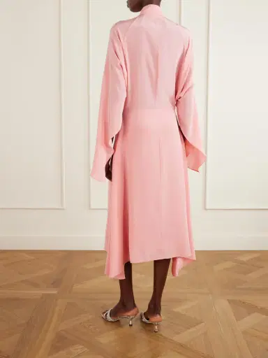 Stella McCartney Tie-detailed Silk Midi Dress | Thumbnail 3
