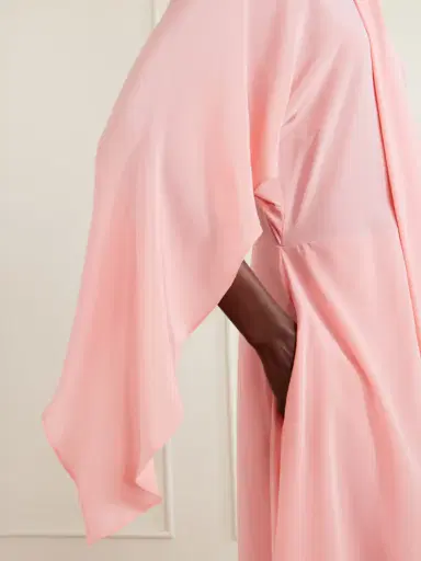 Stella McCartney Tie-detailed Silk Midi Dress | Thumbnail 4