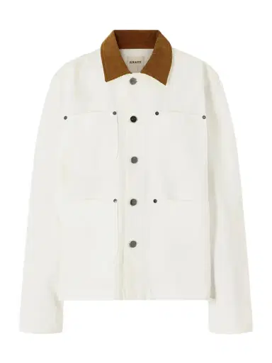Khaite Wyatt Corduroy-trimmed Denim Jacket | Thumbnail 1 Khaite Wyatt Corduroy-trimmed Denim Jacket | Thumbnail 1
