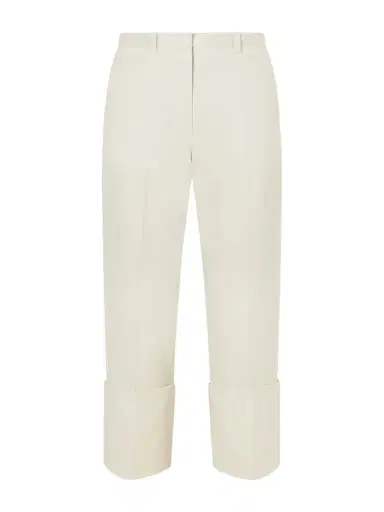 Calvin Klein Collection Ramie-blend Twill Straight-leg Pants | Thumbnail 1 Calvin Klein Collection Ramie-blend Twill Straight-leg Pants | Thumbnail 1