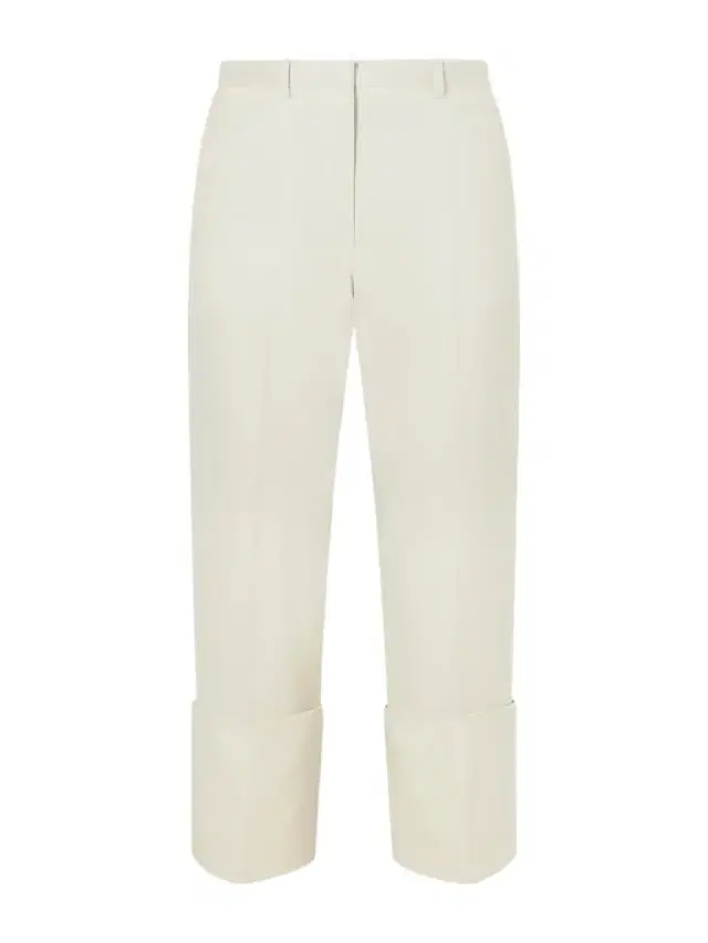 Ramie-blend Twill Straight-leg Pants