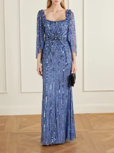 Jenny Packham Sequin-embellished Tulle Gown | Thumbnail 2