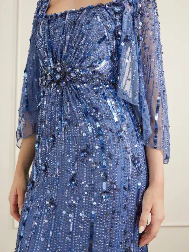 Jenny Packham Sequin-embellished Tulle Gown | Thumbnail 4