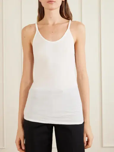 Calvin Klein Collection Alicia Cotton-blend Jersey Tank Top | Thumbnail 3 Calvin Klein Collection Alicia Cotton-blend Jersey Tank Top | Thumbnail 3